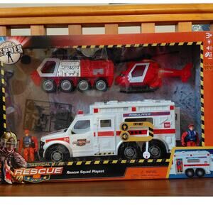 True Heroes Tactical Rescue Squad Playset- Fire Rescue Playset NWT